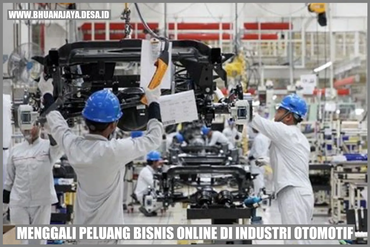 Menggali Peluang Bisnis Online di Industri Otomotif