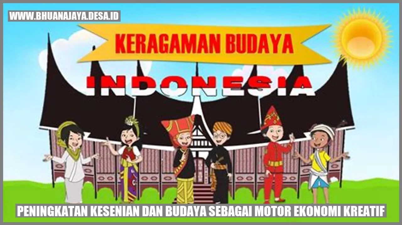 Peningkatan Kesenian dan Budaya sebagai Motor Ekonomi Kreatif