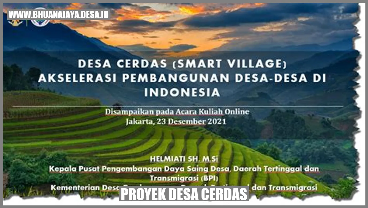Proyek Desa Cerdas: Membangun Masa Depan yang Berkelanjutan