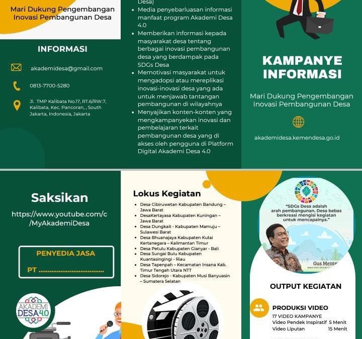 Bhuana Jaya Wakili Provinsi Kalimantan Timur terkait Academi Desa 4.0 dari (Kemendes PDTT)