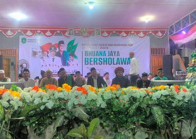 Desa Bhuana Jaya Bersholawat Peringati Maulid Nabi Besar Muhammad SAW 1444 H
