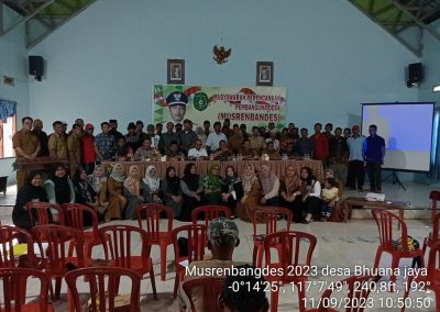 Pemerintah Desa Bhuana Jaya Kecamatan Tenggarong Seberang Kabupaten Kutai Kartanegara Gelar Musyawarah Rencana Pembangunan Desa Tahun 2024