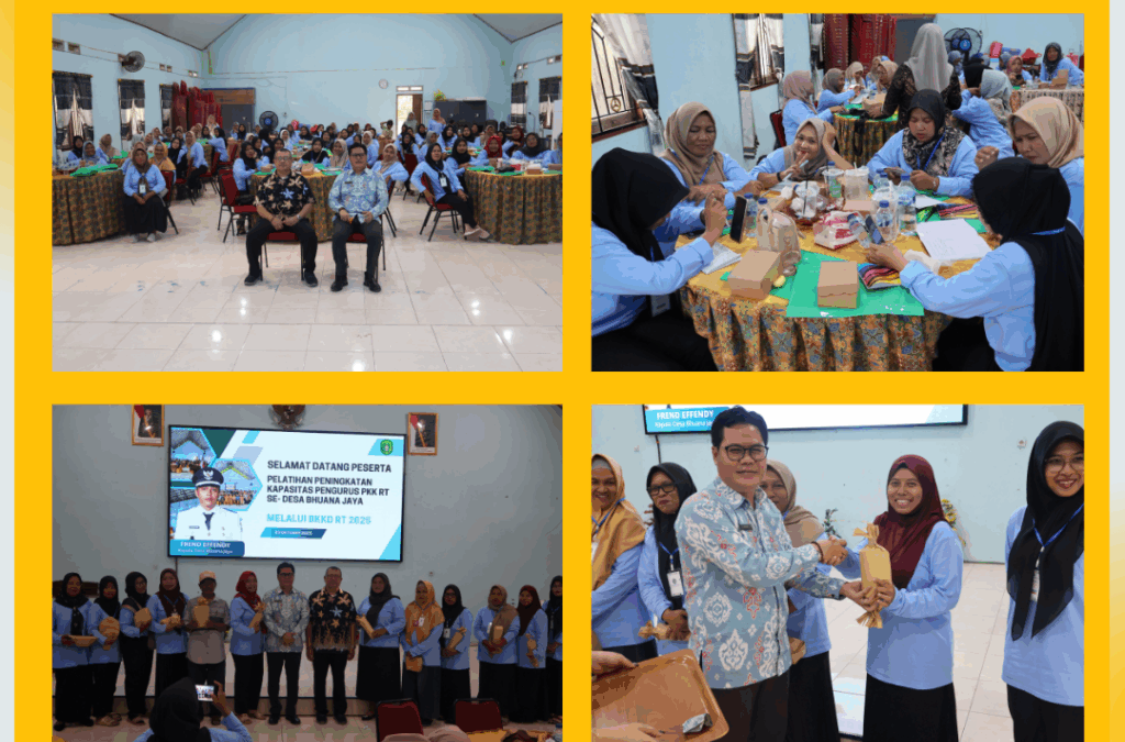 Pelatihan Peningkatan Kapasitas Pengurus PKK RT se-Desa Bhuana Jaya Melalui Program BKKD-RT 2025