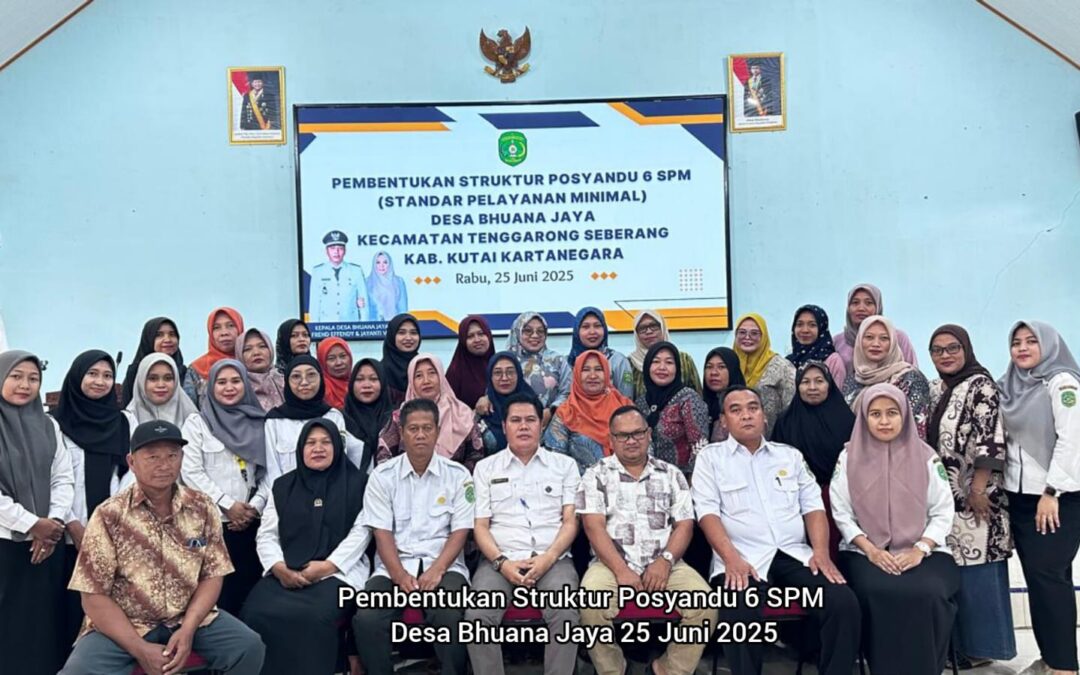 Pembentukan Struktur Posyandu 6 SPM Desa Bhuana Jaya