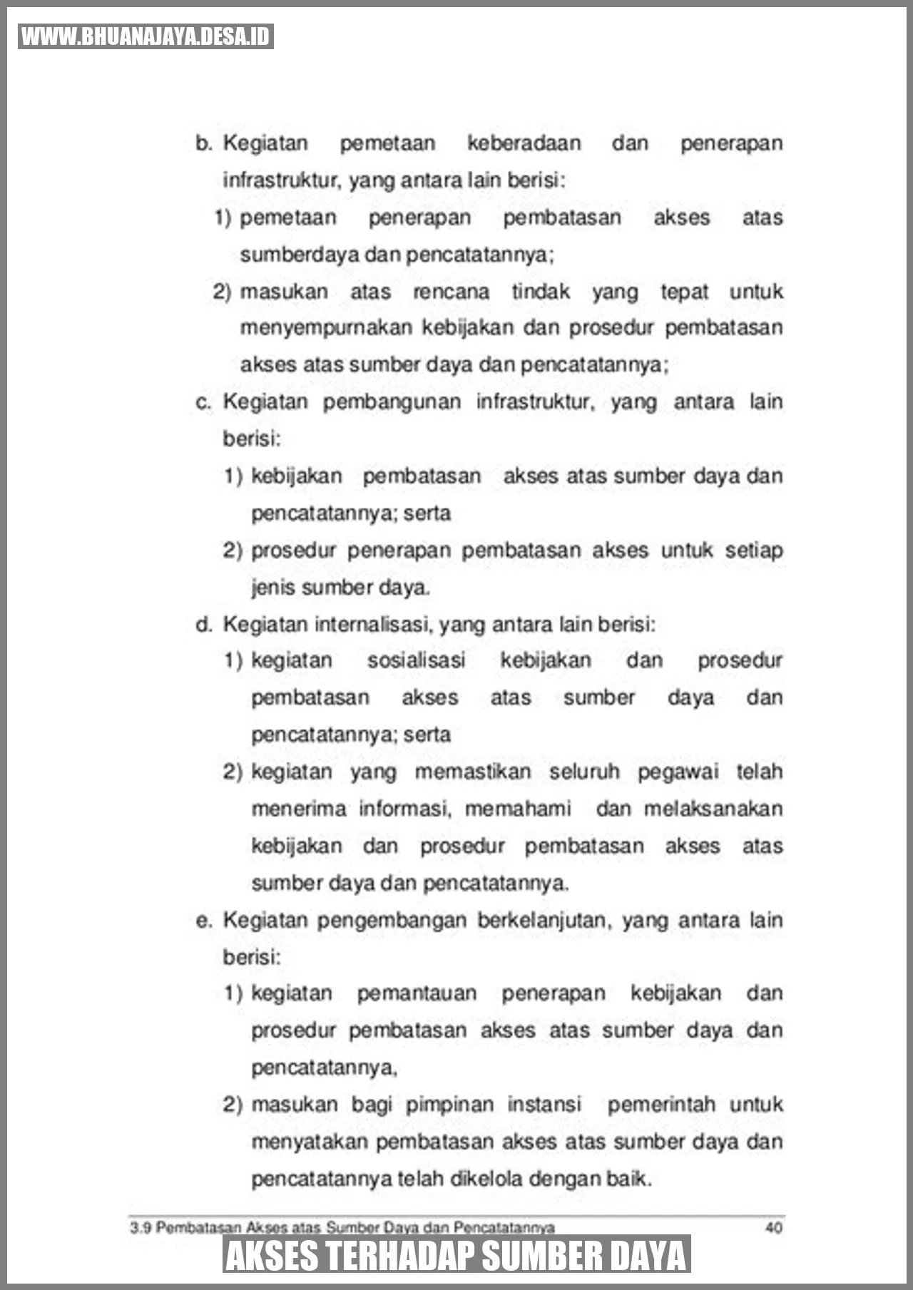 Akses terhadap sumber daya