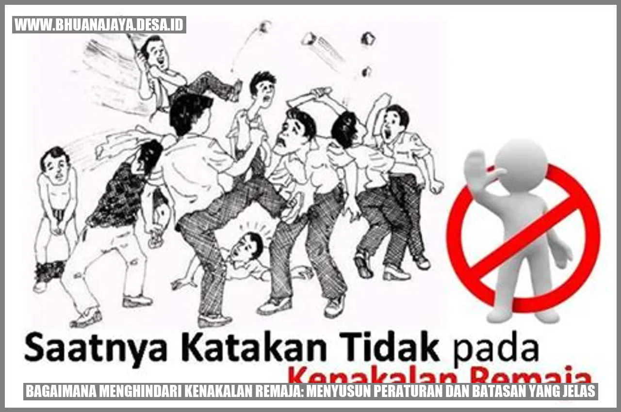 Gambar tentang Bagaimana Menghindari Kenakalan Remaja: Menyusun Peraturan dan Batasan yang Jelas