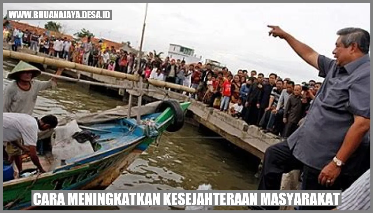 Cara meningkatkan kesejahteraan Masyarakat