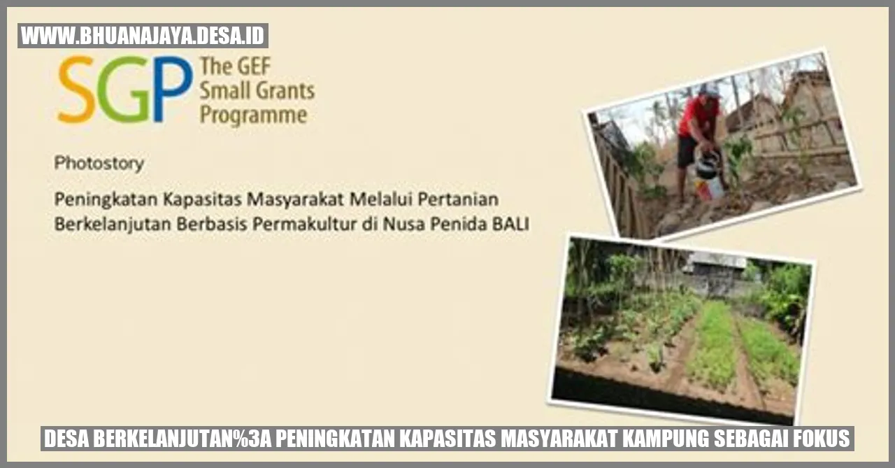 Gambar Desa Berkelanjutan