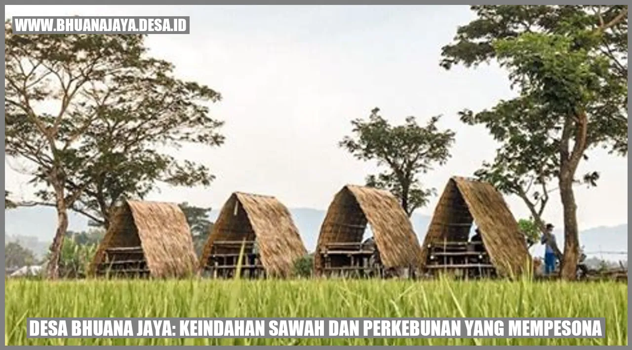 Desa Bhuana Jaya: Keindahan Sawah dan Perkebunan yang Mempesona