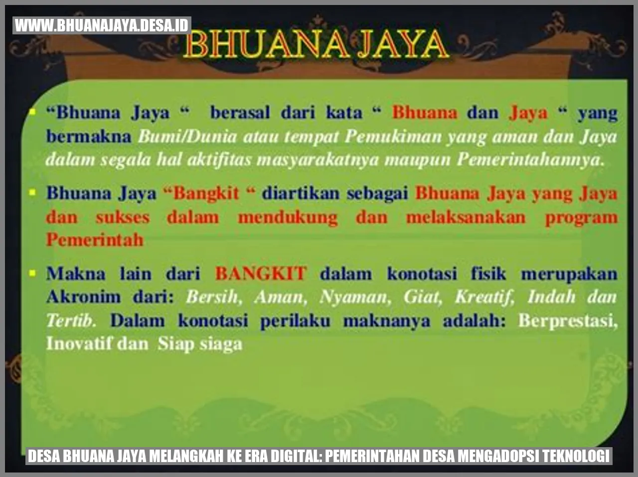 Desa Bhuana Jaya Melangkah ke Era Digital: Pemerintahan Desa Mengadopsi Teknologi