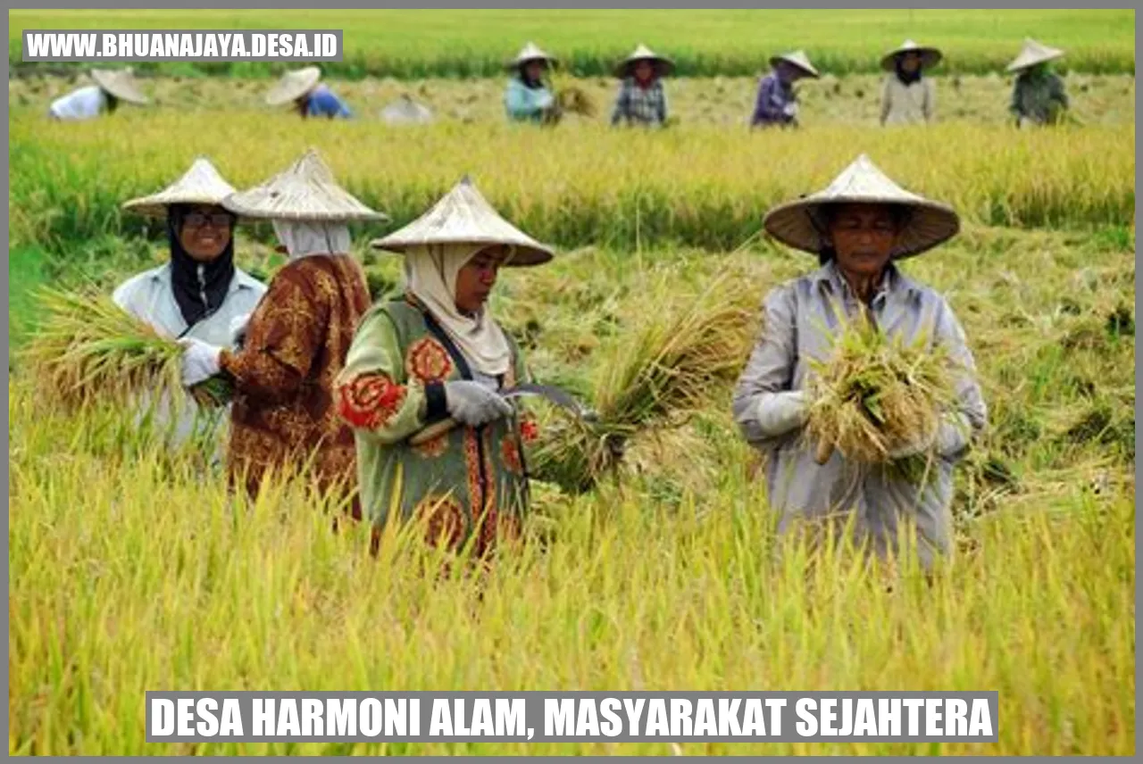 Desa Harmoni Alam, Masyarakat Sejahtera