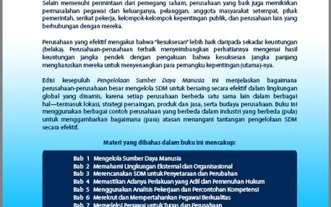 Desa Maju: Pengelolaan Sumber Daya Manusia sebagai Kunci Sukses Pembangunan Desa