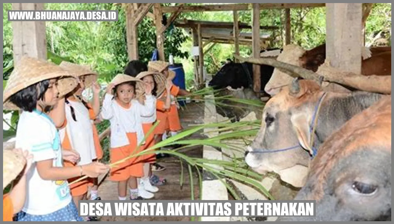 Desa wisata aktivitas peternakan