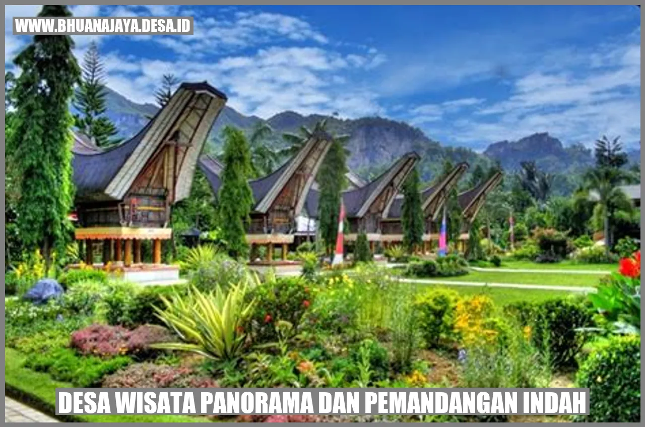 Desa Wisata Panorama dan Pemandangan Indah
