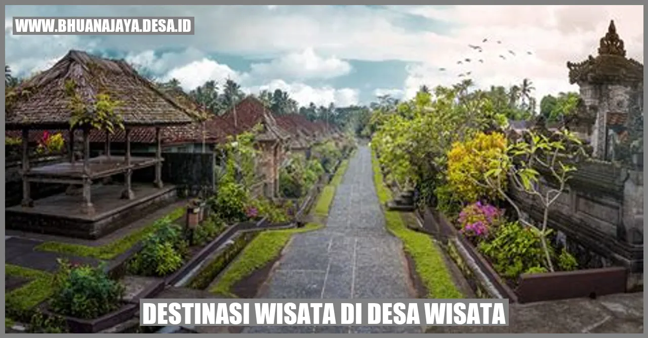 Destinasi wisata di desa wisata
