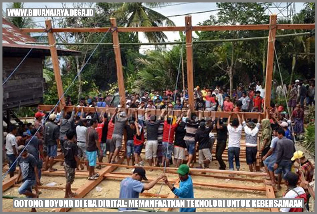 Gambar Gotong Royong di Era Digital: Memanfaatkan Teknologi untuk Kebersamaan