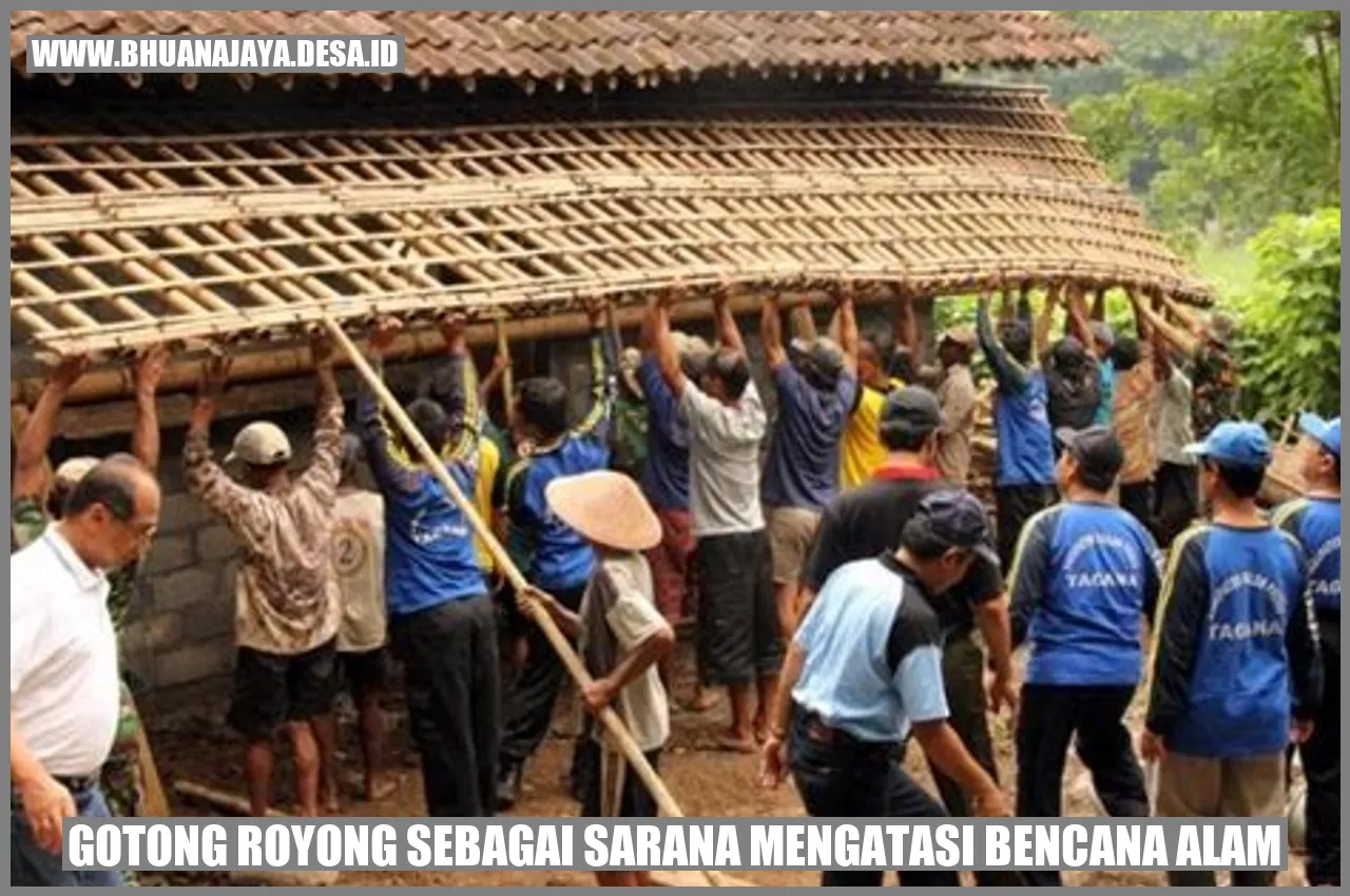 Gambar Gotong Royong sebagai Sarana Mengatasi Bencana Alam