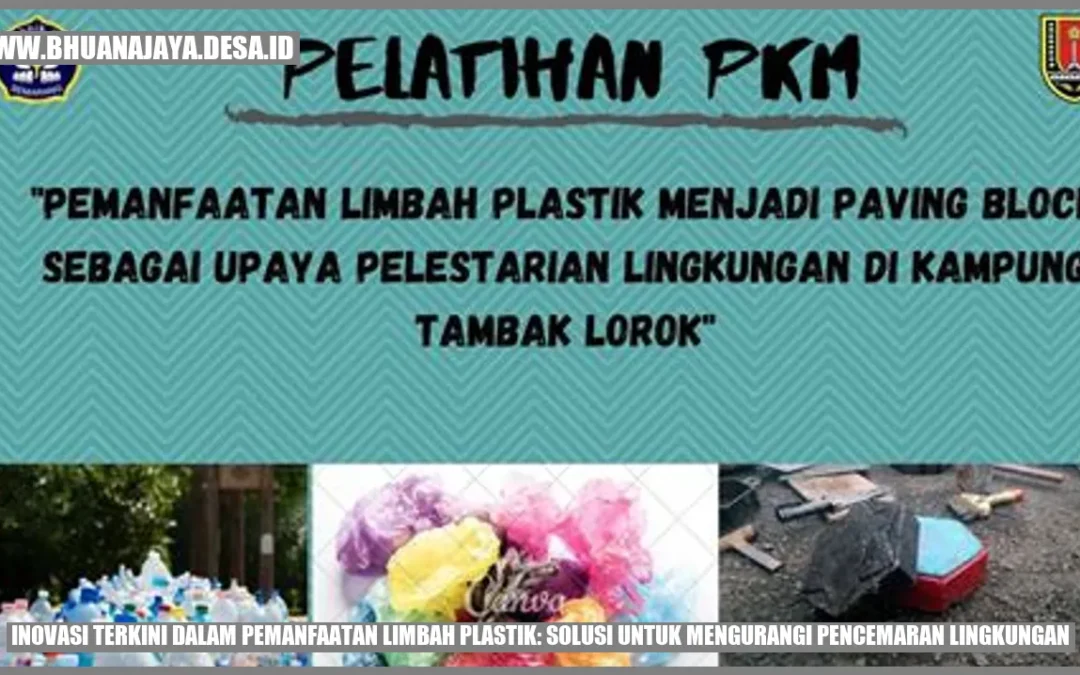 Inovasi Terkini dalam Pemanfaatan Limbah Plastik: Solusi untuk Mengurangi Pencemaran Lingkungan