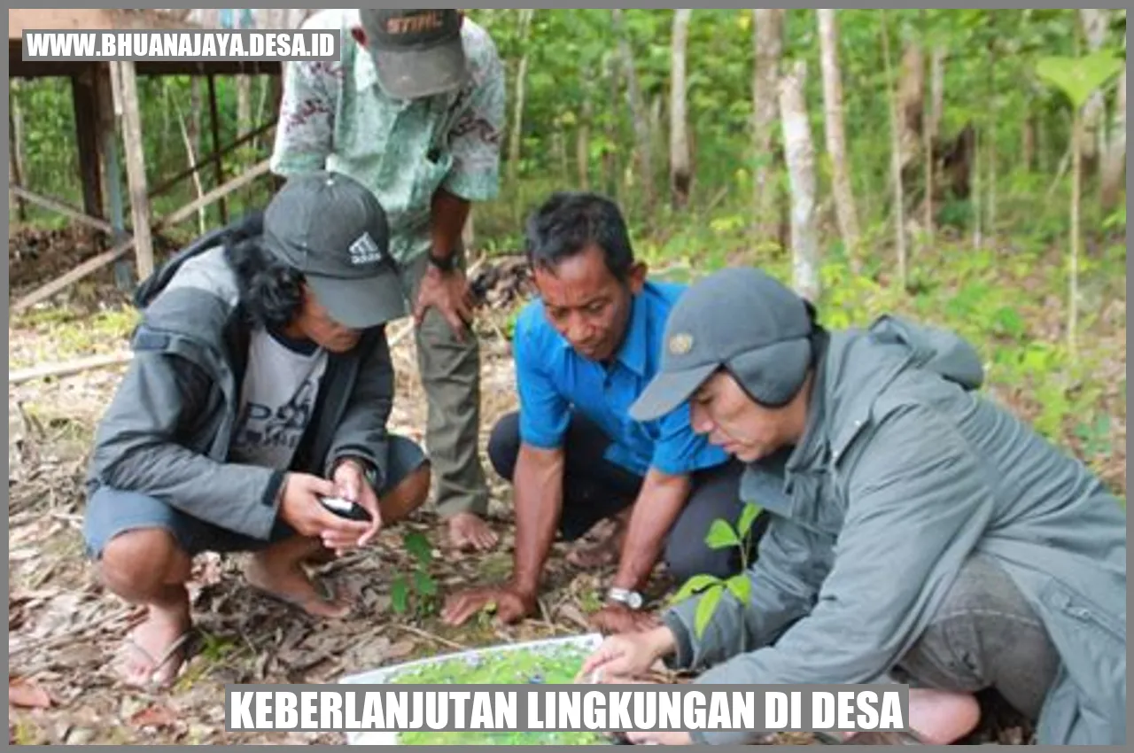 Keberlanjutan lingkungan di desa