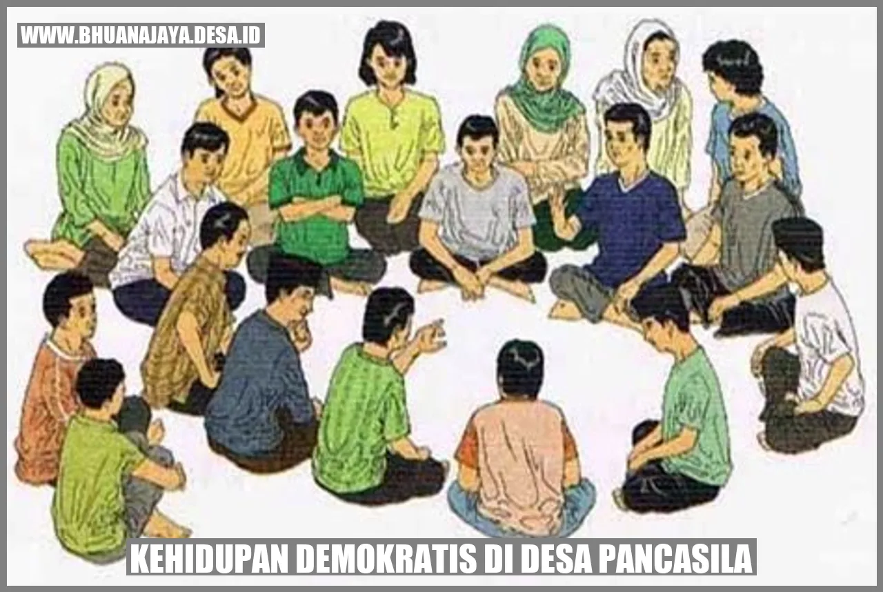 Gambar Kehidupan demokratis di Desa Pancasila
