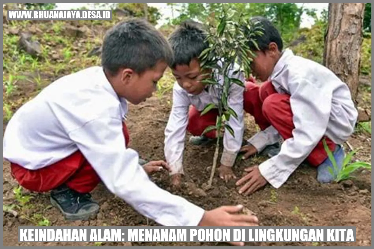 Menanam pohon di lingkungan kita
