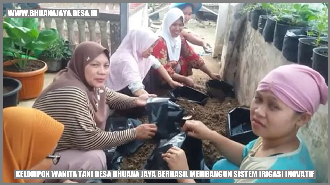 Kelompok Wanita Tani Desa Bhuana Jaya Berhasil Membangun Sistem Irigasi Inovatif