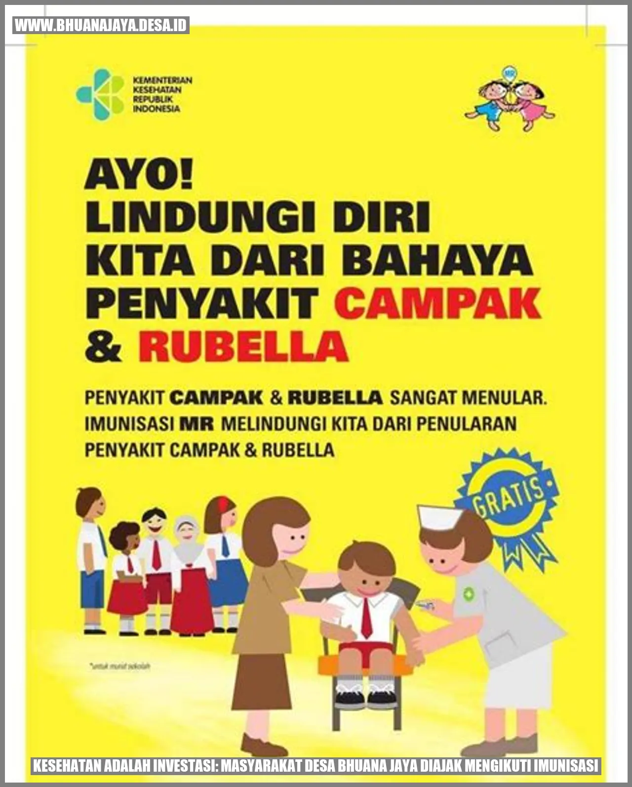 Kesehatan adalah Investasi: Masyarakat Desa Bhuana Jaya Diajak Mengikuti Imunisasi