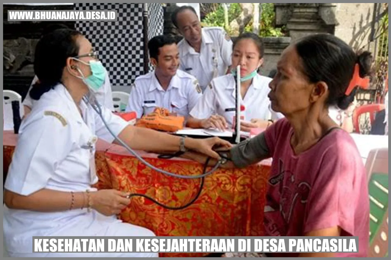 Kesehatan dan kesejahteraan di Desa Pancasila