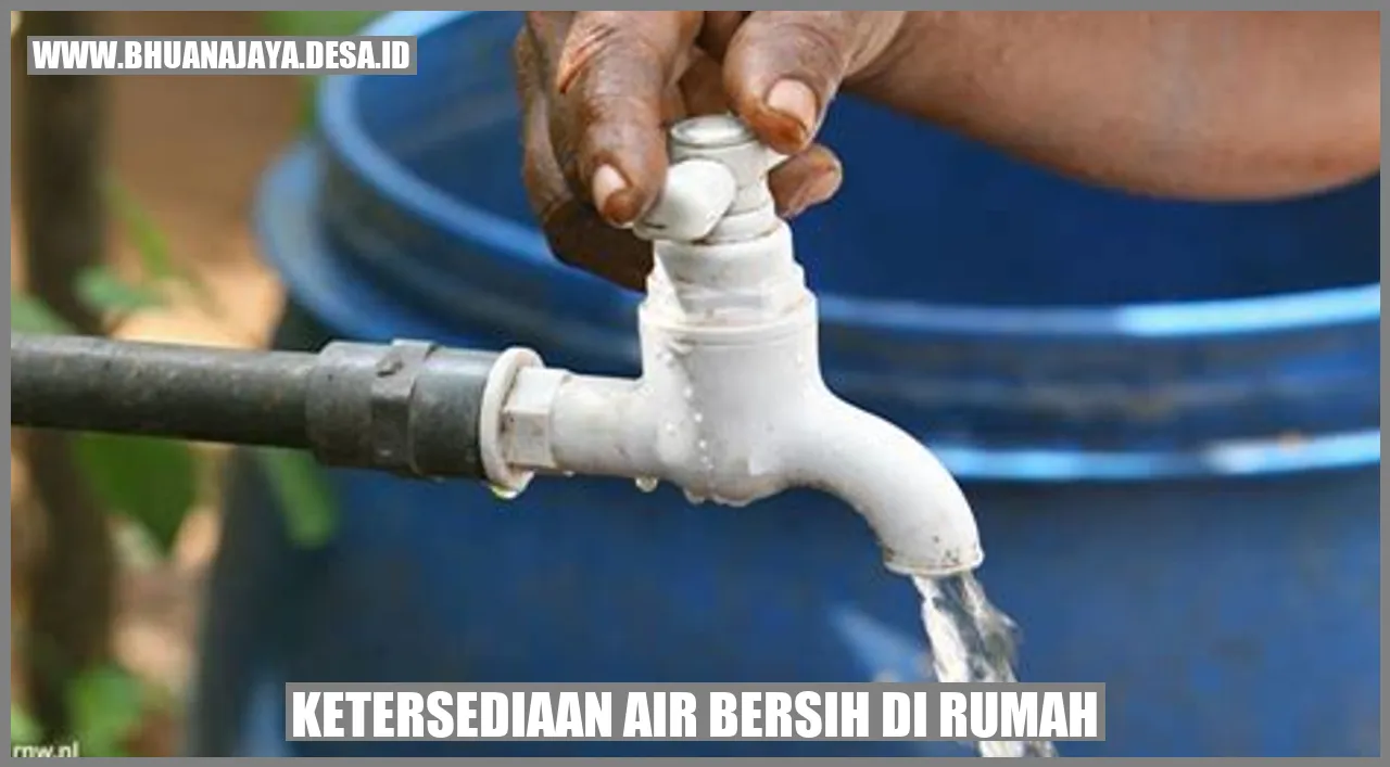 Ketersediaan air bersih di rumah