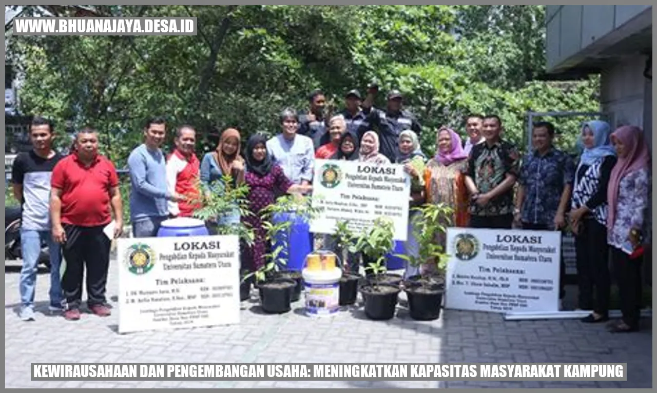 Kewirausahaan dan Pengembangan Usaha: Meningkatkan Kapasitas Masyarakat Kampung
