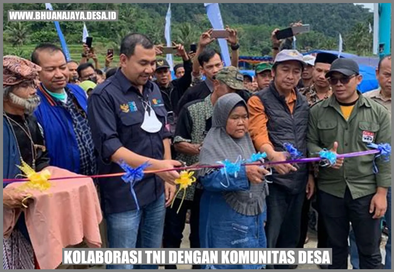 Kolaborasi TNI dengan Komunitas Desa