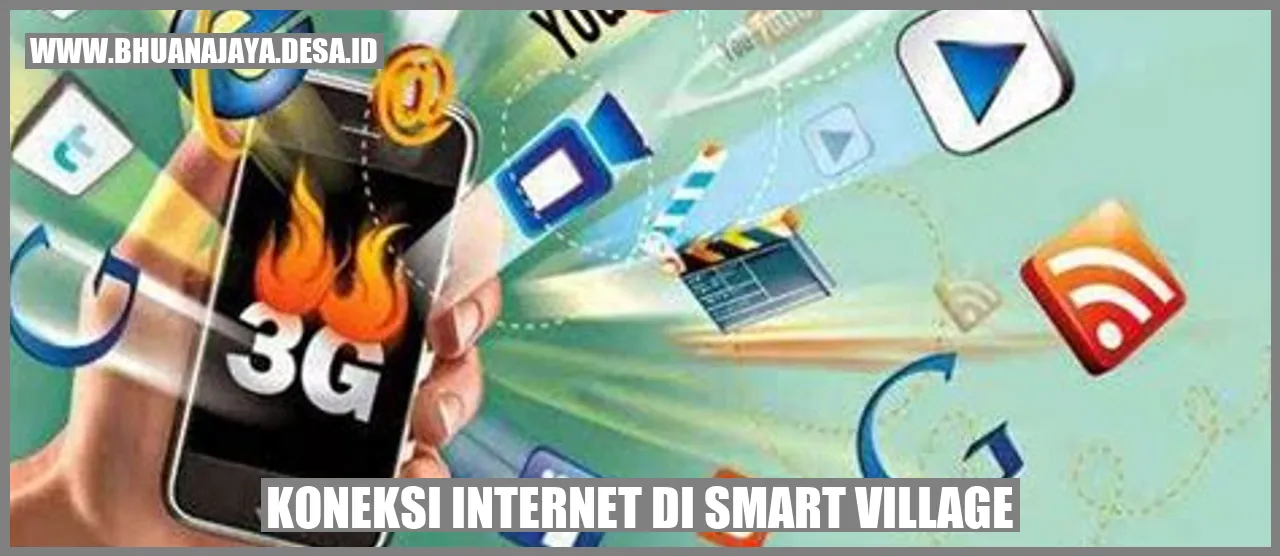 Koneksi internet di smart village