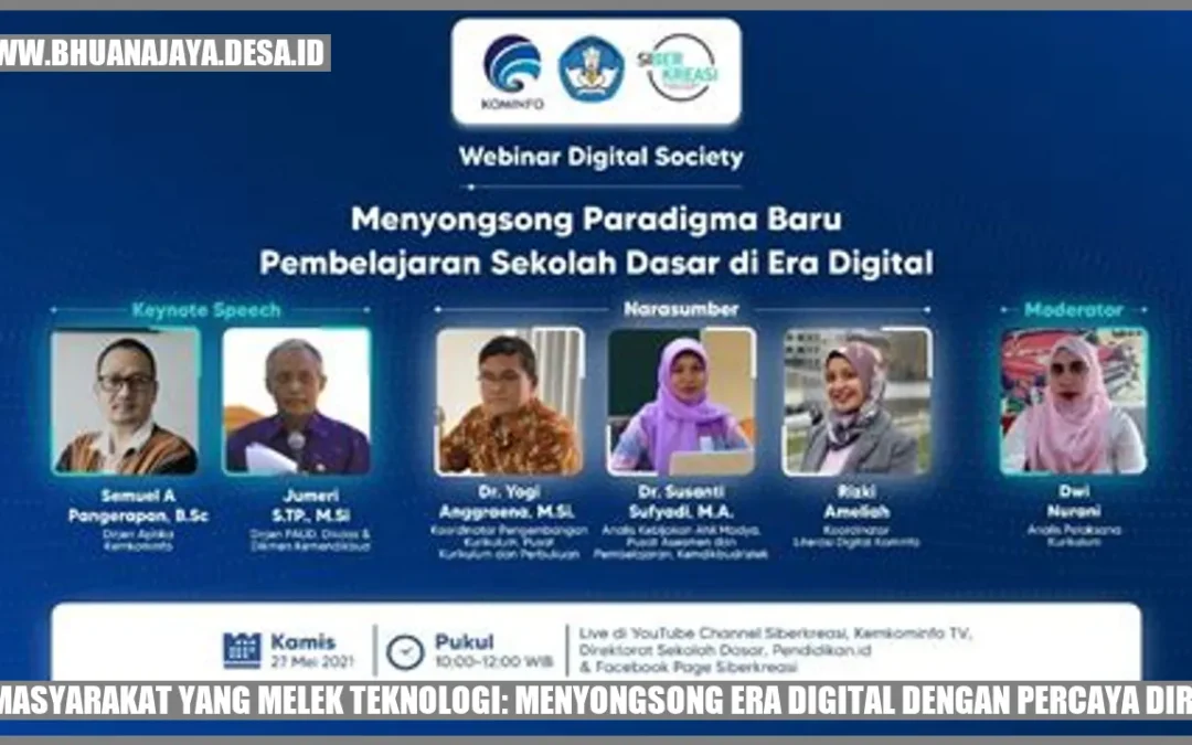 Masyarakat yang Melek Teknologi: Menyongsong Era Digital dengan Percaya Diri