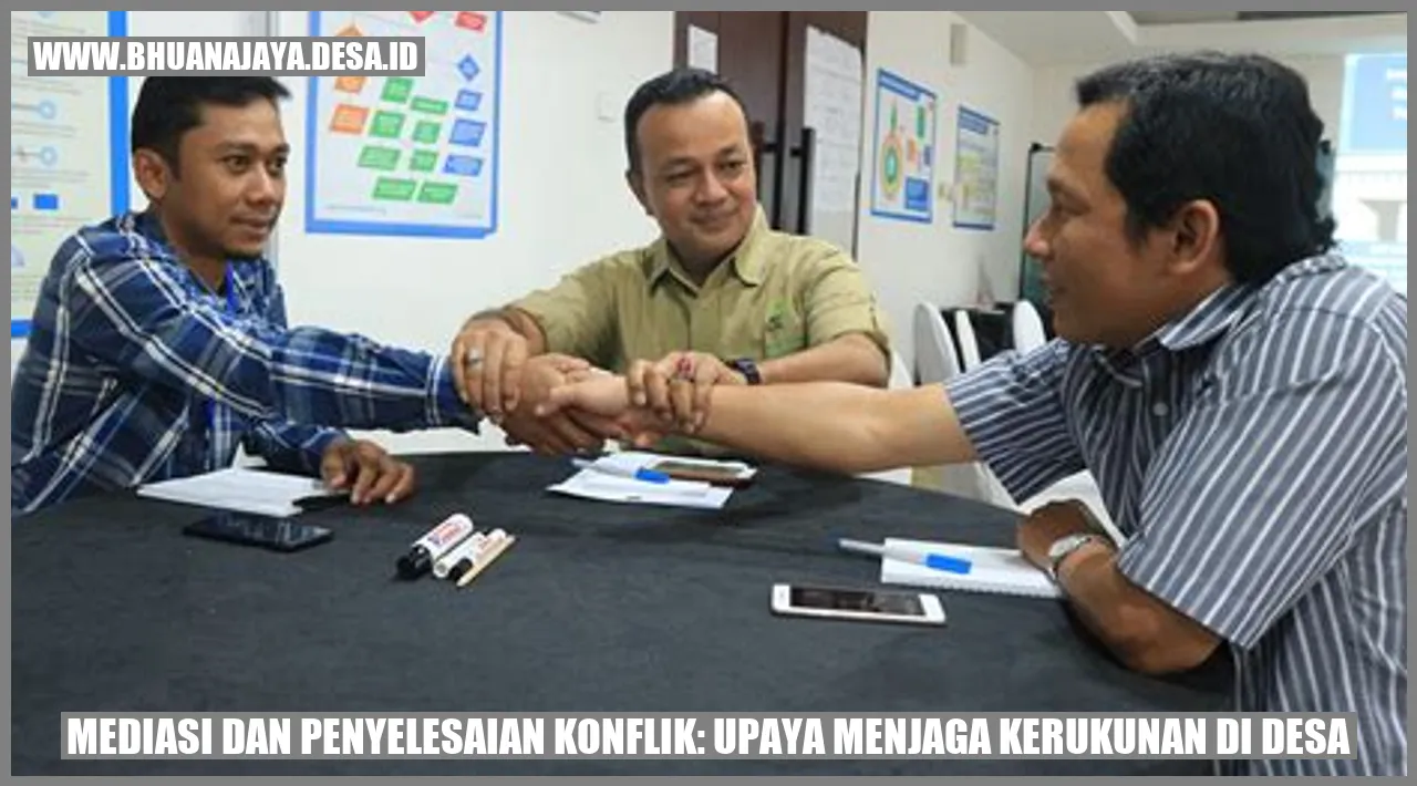 Gambar Mediasi dan Penyelesaian Konflik: Upaya Menjaga Kerukunan di Desa