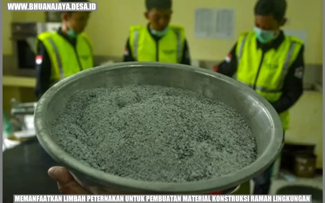 Manfaatkan Limbah Peternakan untuk Menciptakan Material Konstruksi yang Ramah Lingkungan