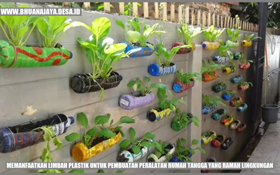 Memanfaatkan Limbah Plastik untuk Pembuatan Peralatan Rumah Tangga yang Ramah Lingkungan