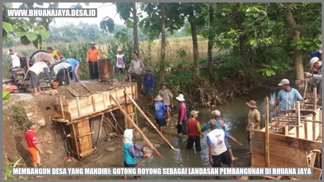 Membangun Desa yang Mandiri: Gotong Royong sebagai Landasan Pembangunan di Bhuana Jaya