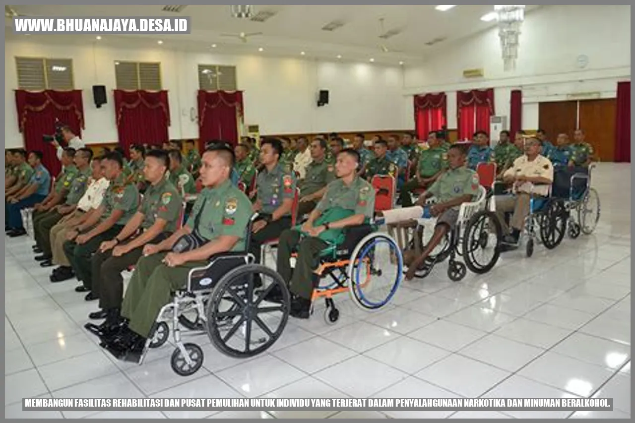 Membangun fasilitas rehabilitasi dan pusat pemulihan untuk individu yang terjerat dalam penyalahgunaan narkotika dan minuman beralkohol.