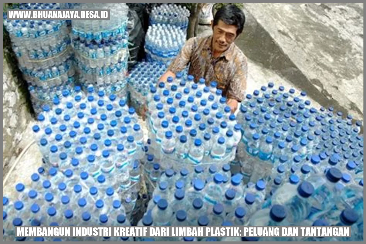 Ilustrasi Industri Kreatif dari Limbah Plastik