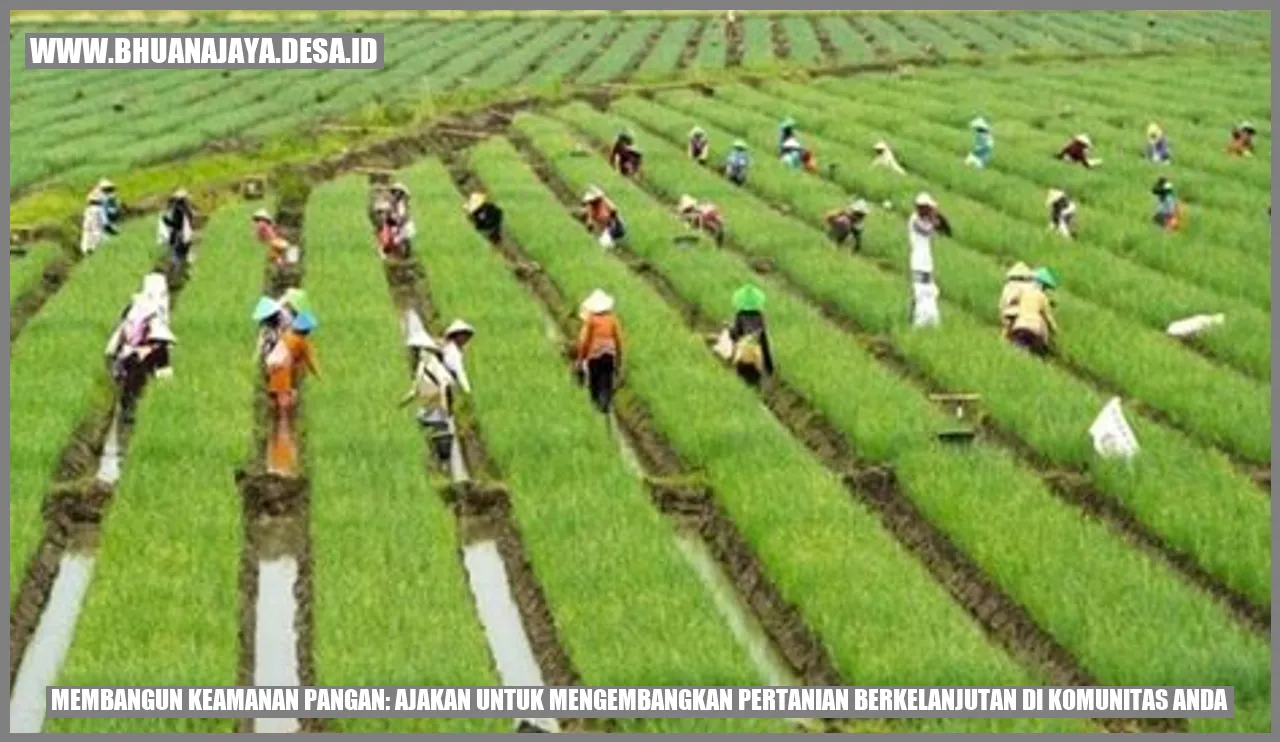 Membangun Keamanan Pangan: Ajakan untuk Mengembangkan Pertanian Berkelanjutan di Komunitas Anda