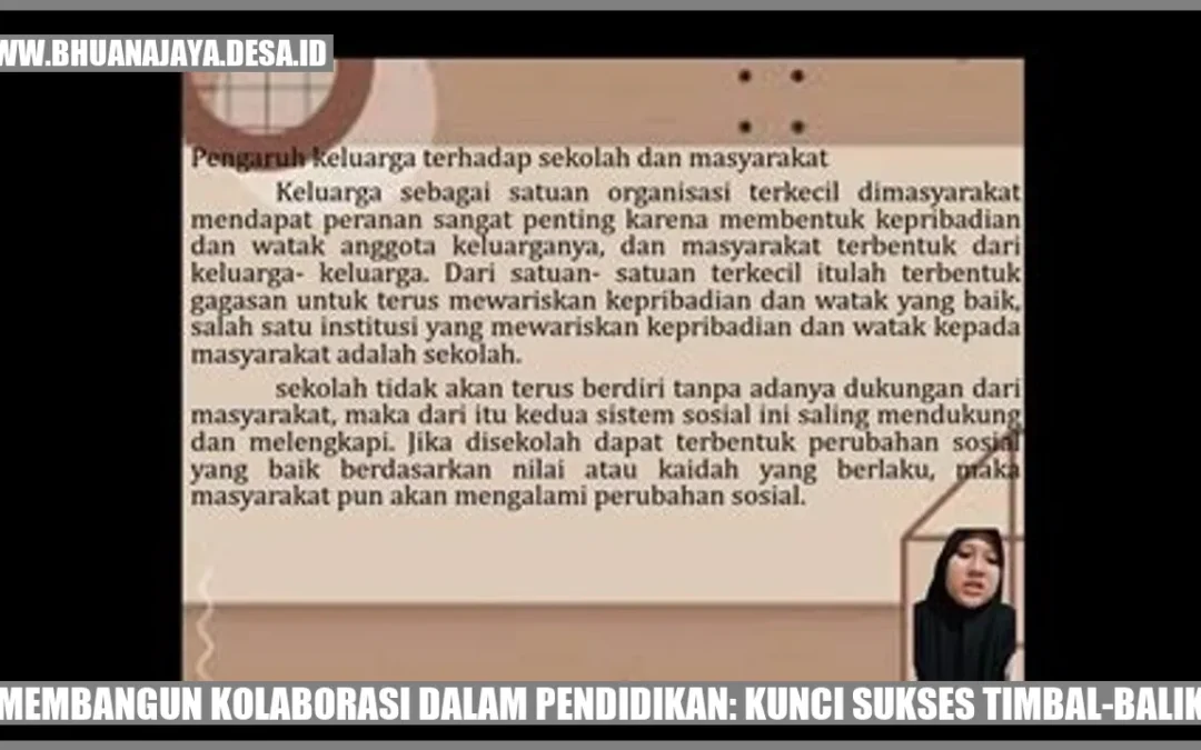 Membangun Kolaborasi dalam Pendidikan: Kunci Sukses Timbal-balik