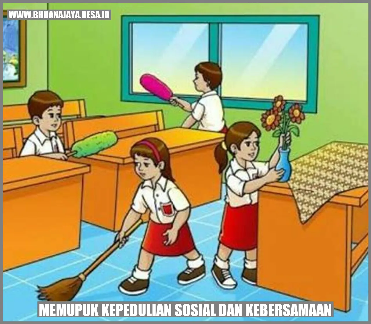 Gambar: Memupuk kepedulian sosial dan kebersamaan