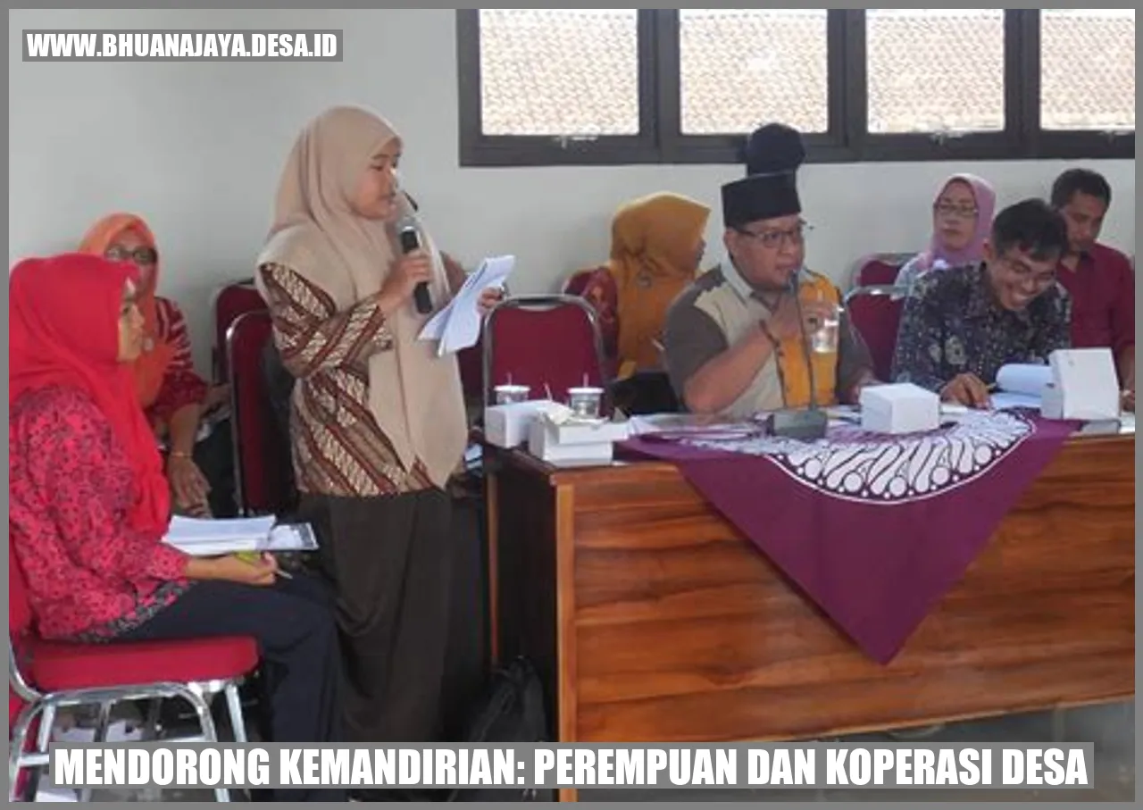 mendorong kemandirian: perempuan dan koperasi desa
