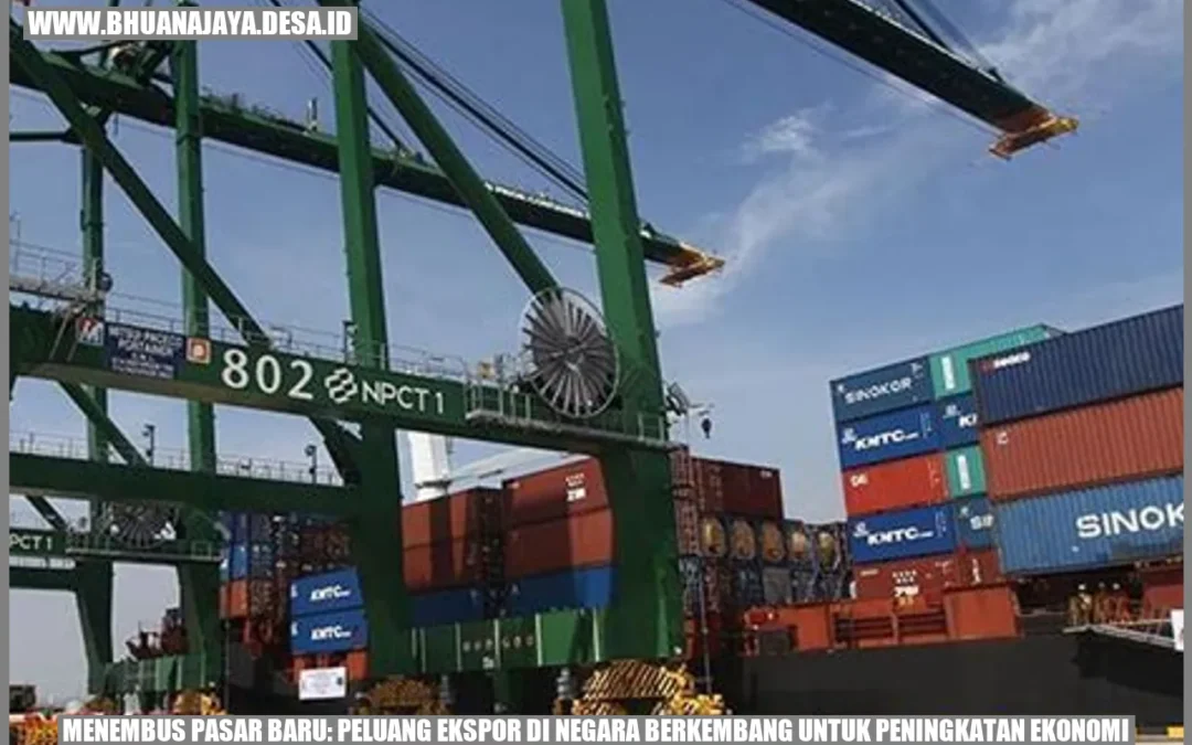 Menembus Pasar Baru: Peluang Ekspor di Negara Berkembang untuk Peningkatan Ekonomi
