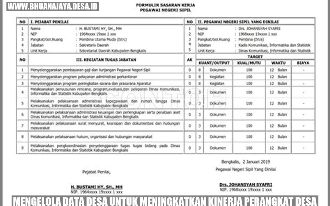 Mengelola Data Desa untuk Meningkatkan Kinerja Perangkat Desa