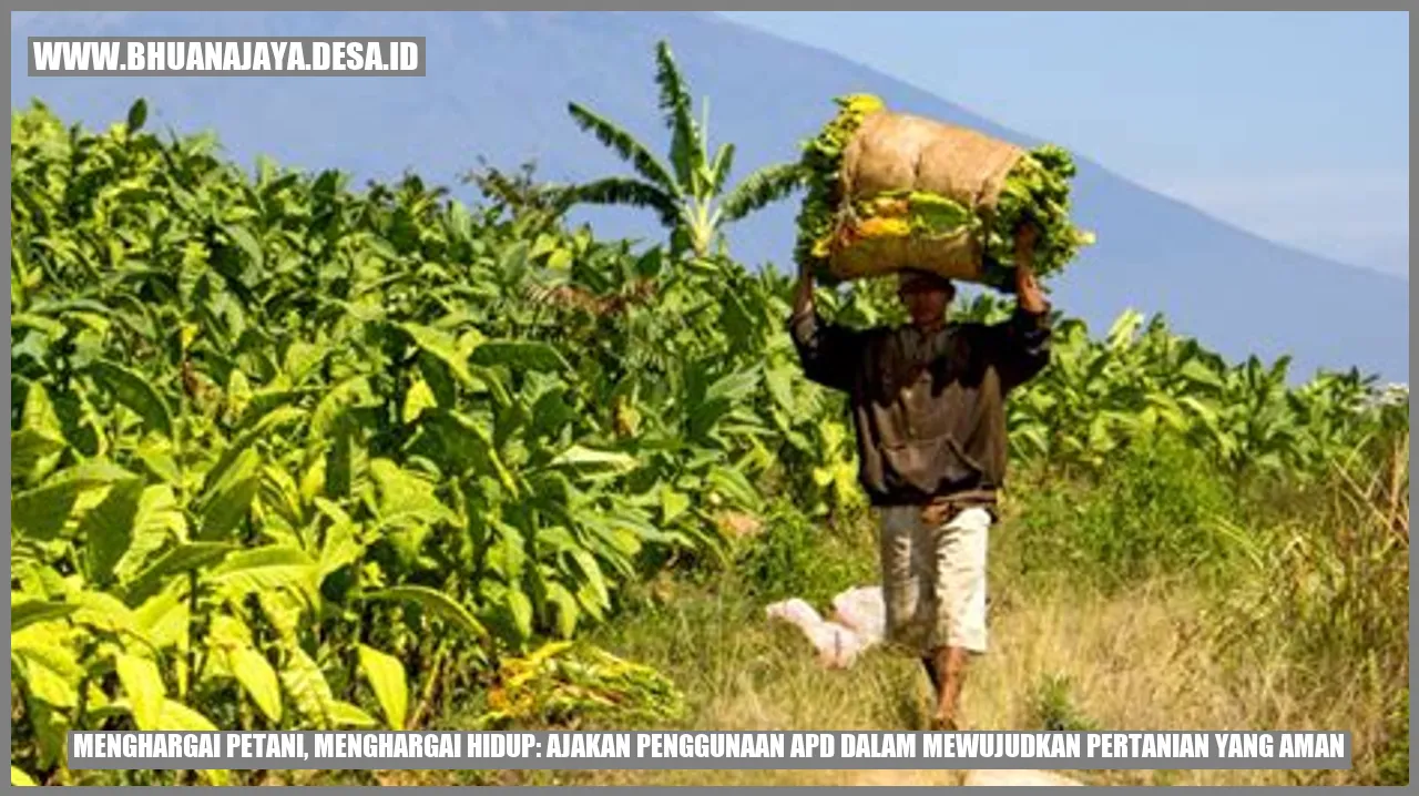 Petani Menggunakan APD