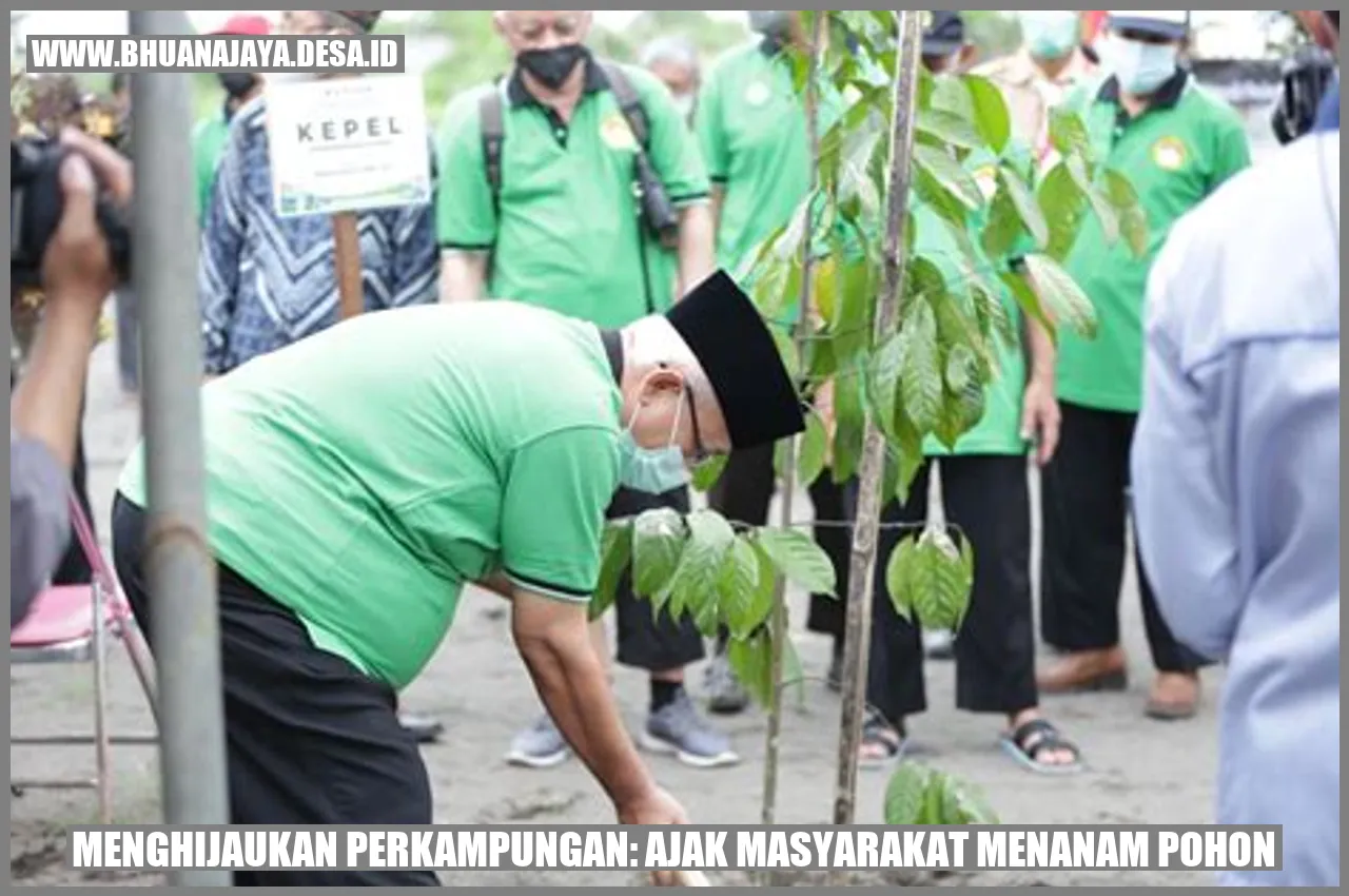 Menghijaukan Perkampungan: Ajak Masyarakat Menanam Pohon