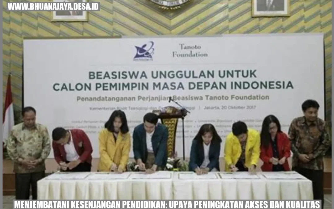 Menjembatani Kesenjangan Pendidikan: Upaya Peningkatan Akses dan Kualitas