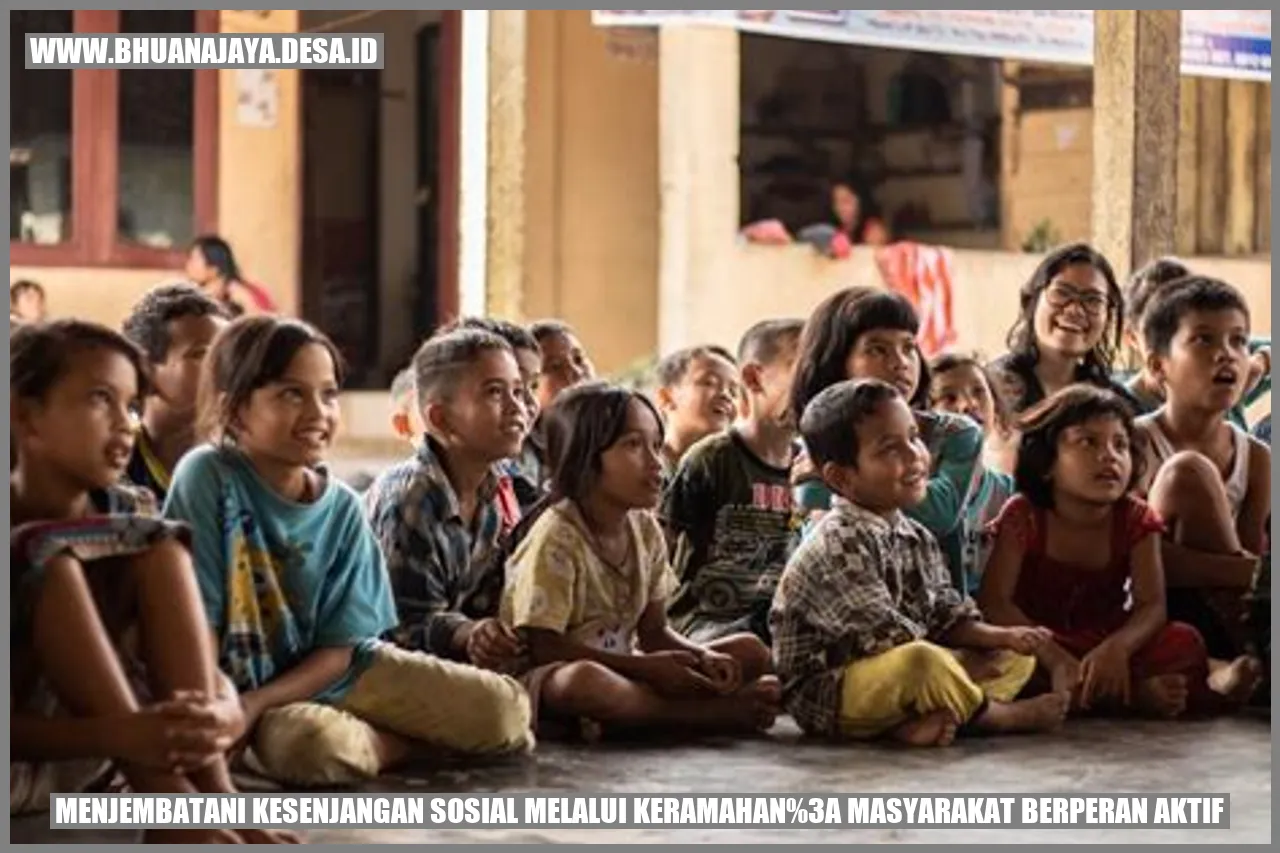 Gambar menjembatani kesenjangan sosial
