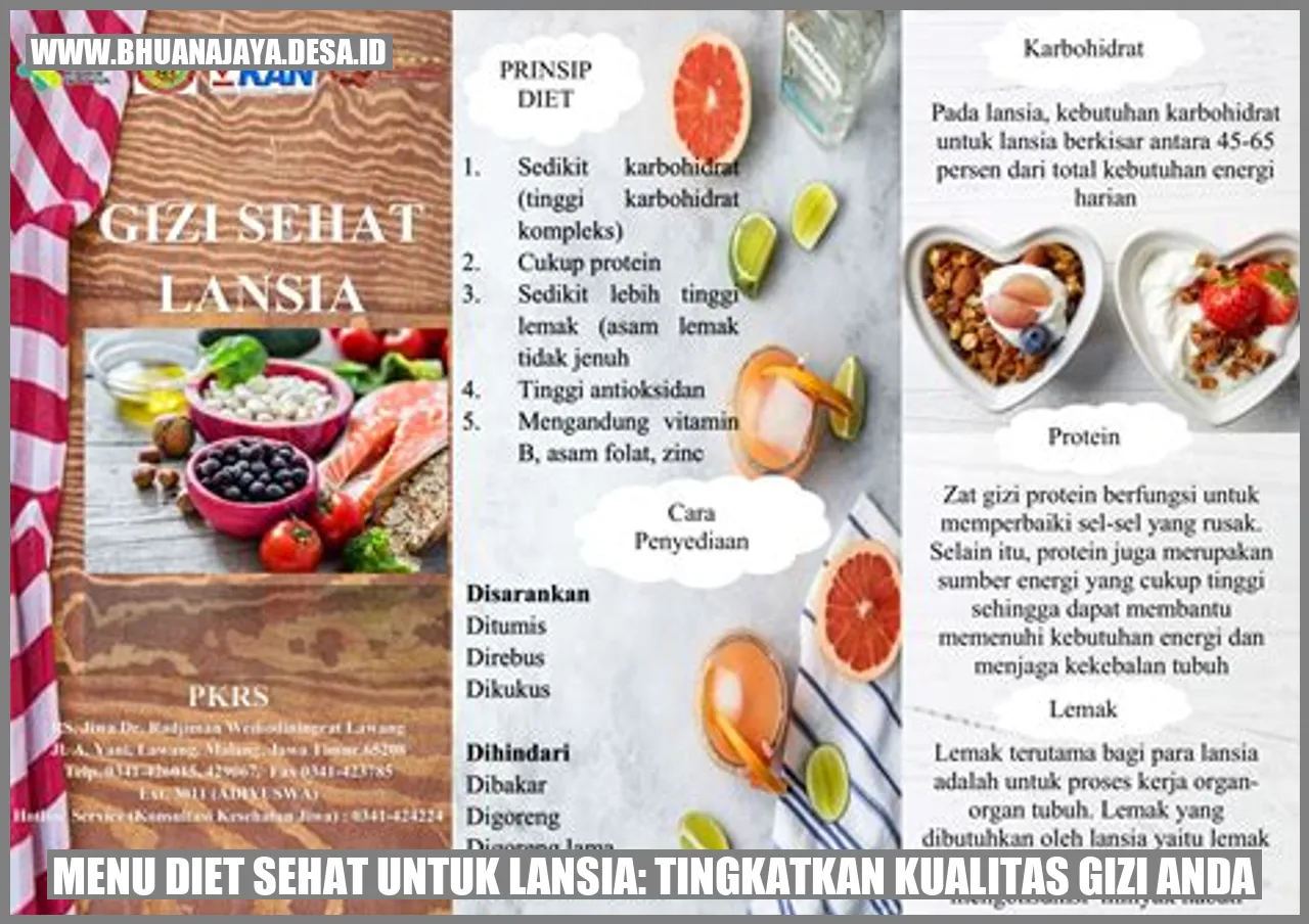 Menu Diet Sehat untuk Lansia: Tingkatkan Kualitas Gizi Anda